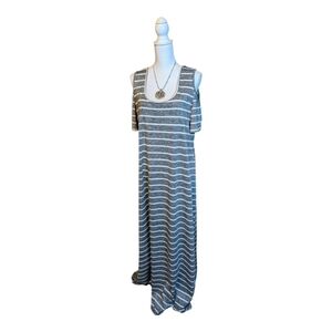 Relaxx Casual Striped Stretch Maxi Dress 1XL